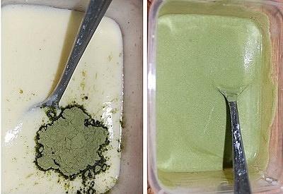 冰淇淋（綠茶&芒果口味）的做法 步骤4