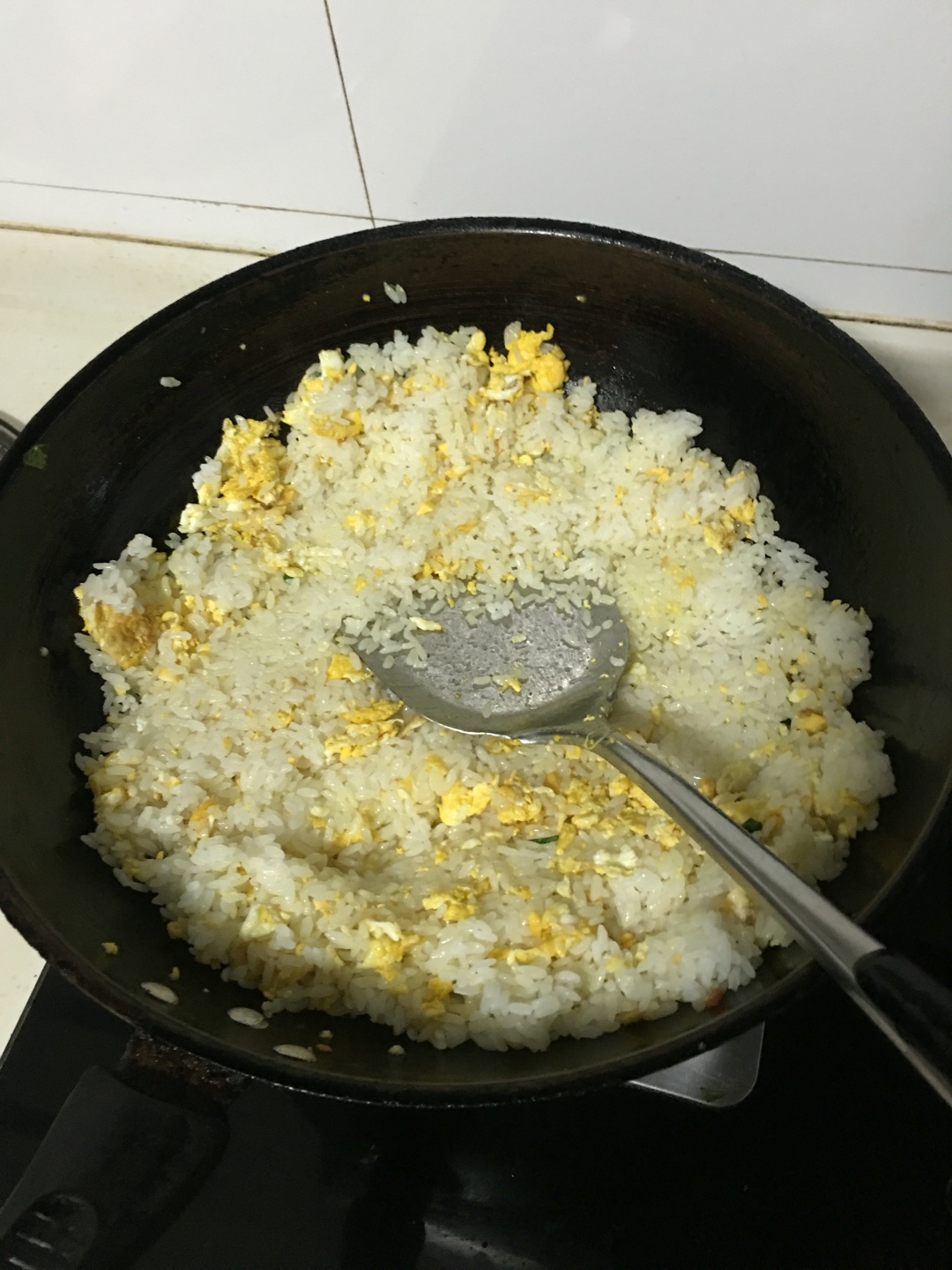 火腿腸蛋炒飯的做法 步骤5