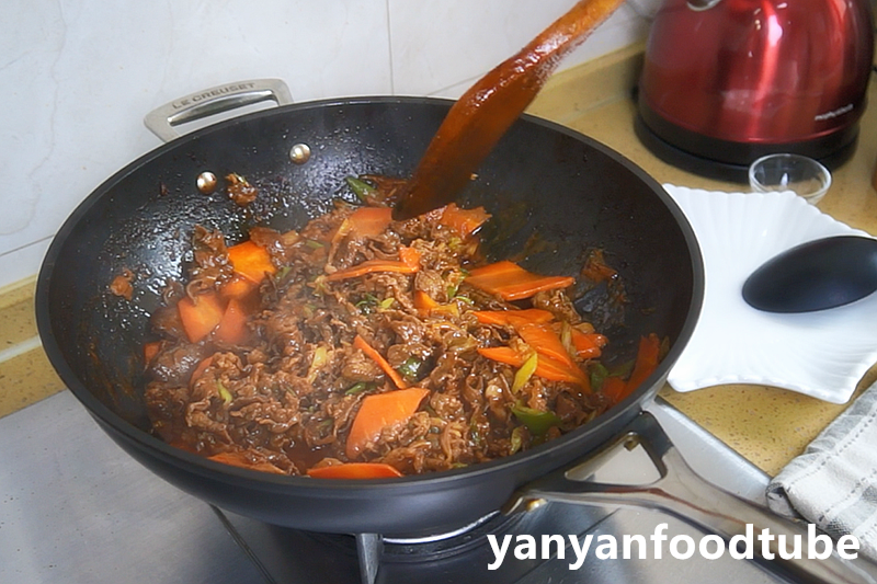 韓式蔥爆肥牛 Korean Style Beef with Spring Onion的做法 步骤5