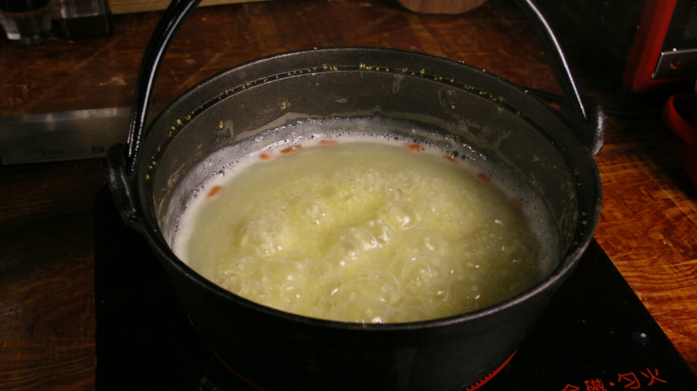小米粥拌花釀的做法 步骤6