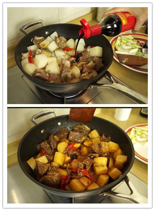 香辣牛肉燉蘿蔔 Spicy Beef with Turnip的做法 步骤3