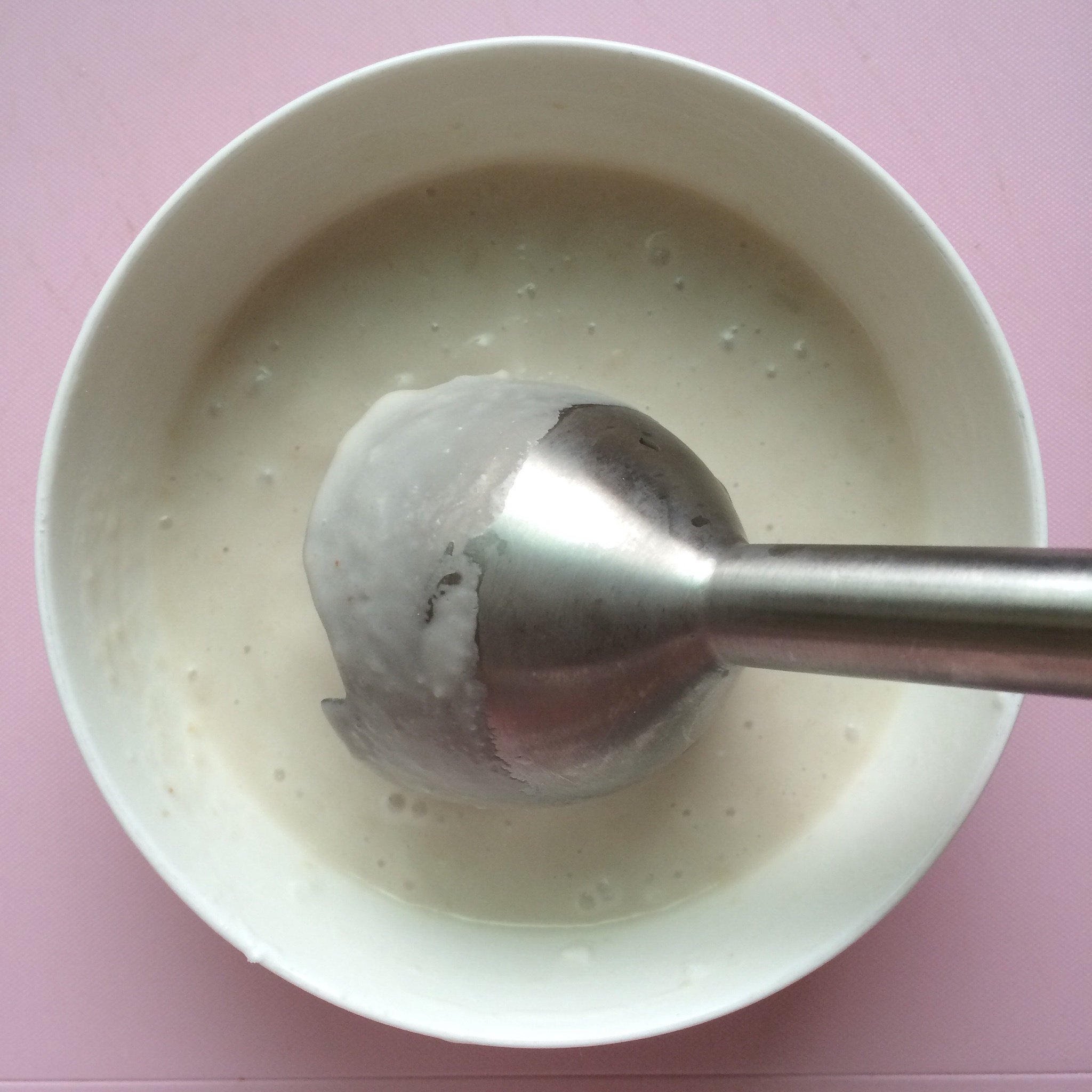 低糖少油椰漿香芋戚風蛋糕的做法 步骤3