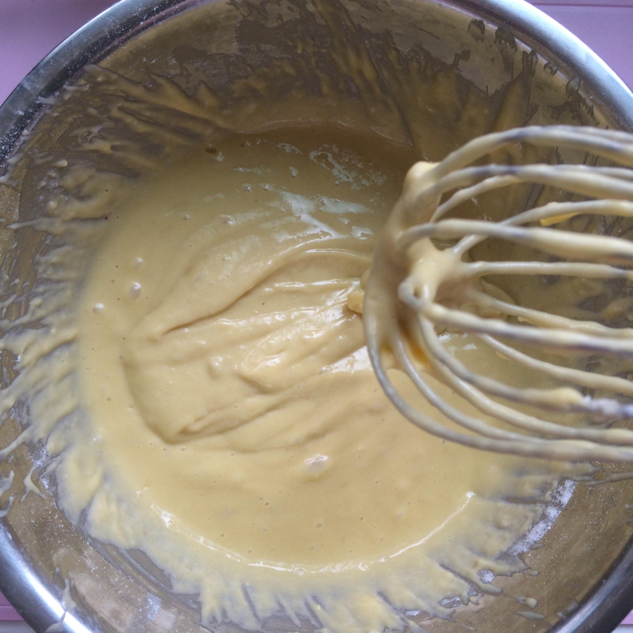 低糖少油椰漿香芋戚風蛋糕的做法 步骤4