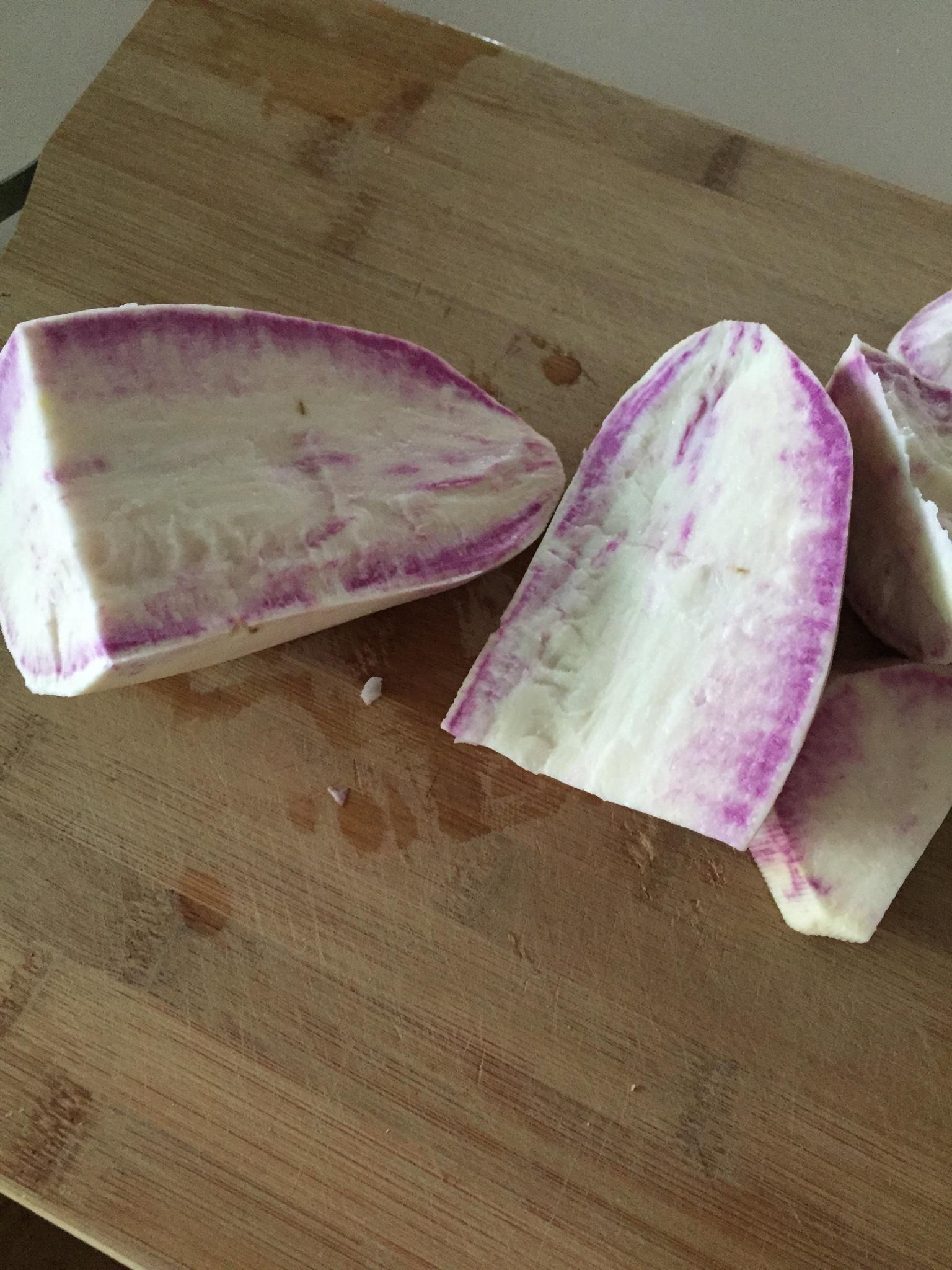 紫薯餡冰皮月餅的做法 步骤4