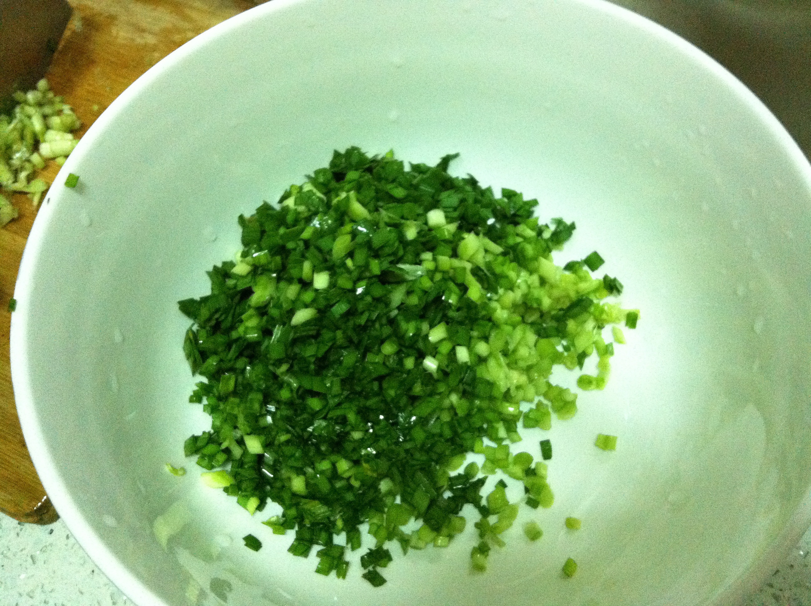 韭菜煎餅的做法 步骤2