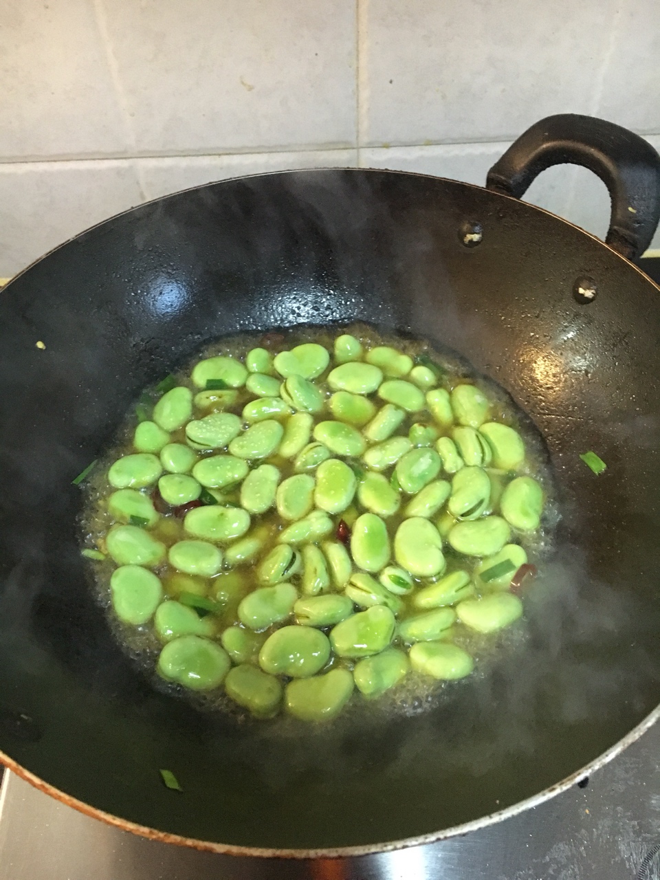 蔥油蠶豆的做法 步骤3