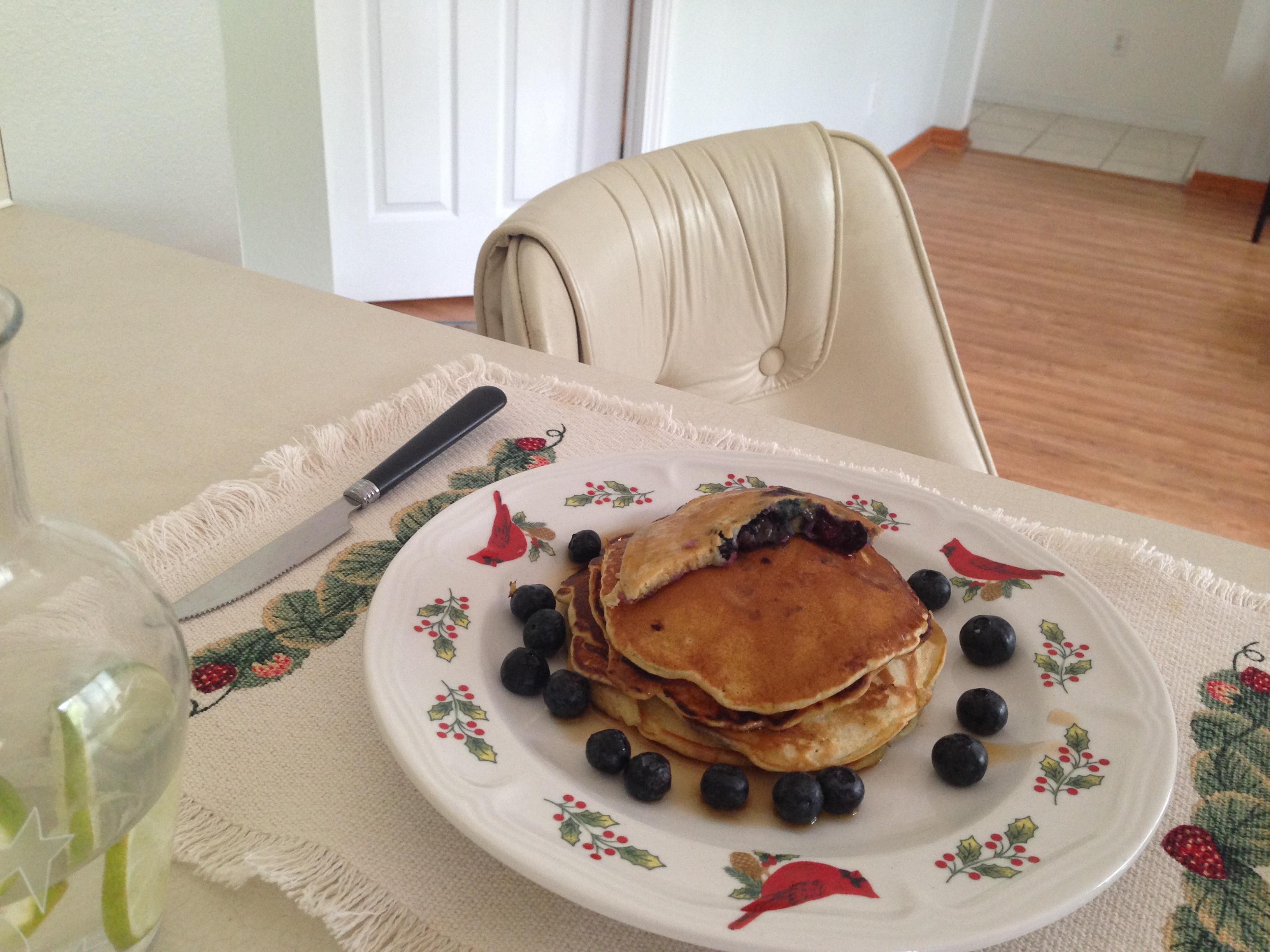 藍莓鬆餅Blueberry Pancake的做法 步骤5