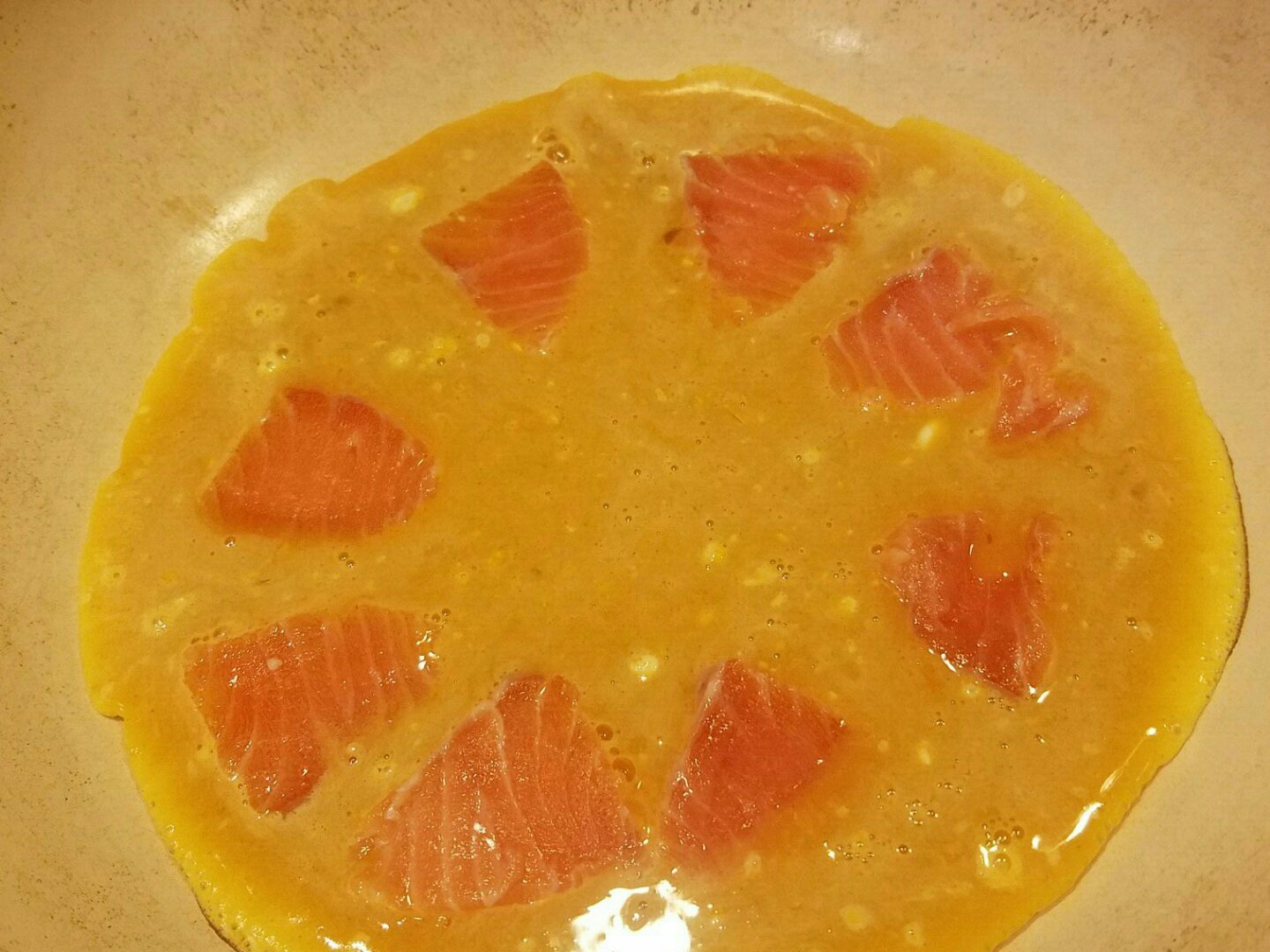 日式三文魚芝麻菜味增煎蛋| Salmon Rocket Miso Omlet! 古早味道~可以當作蛋白質餐的做法 步骤2