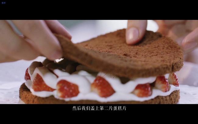草莓玫瑰裸蛋糕（圖文+視訊）的做法 步骤16