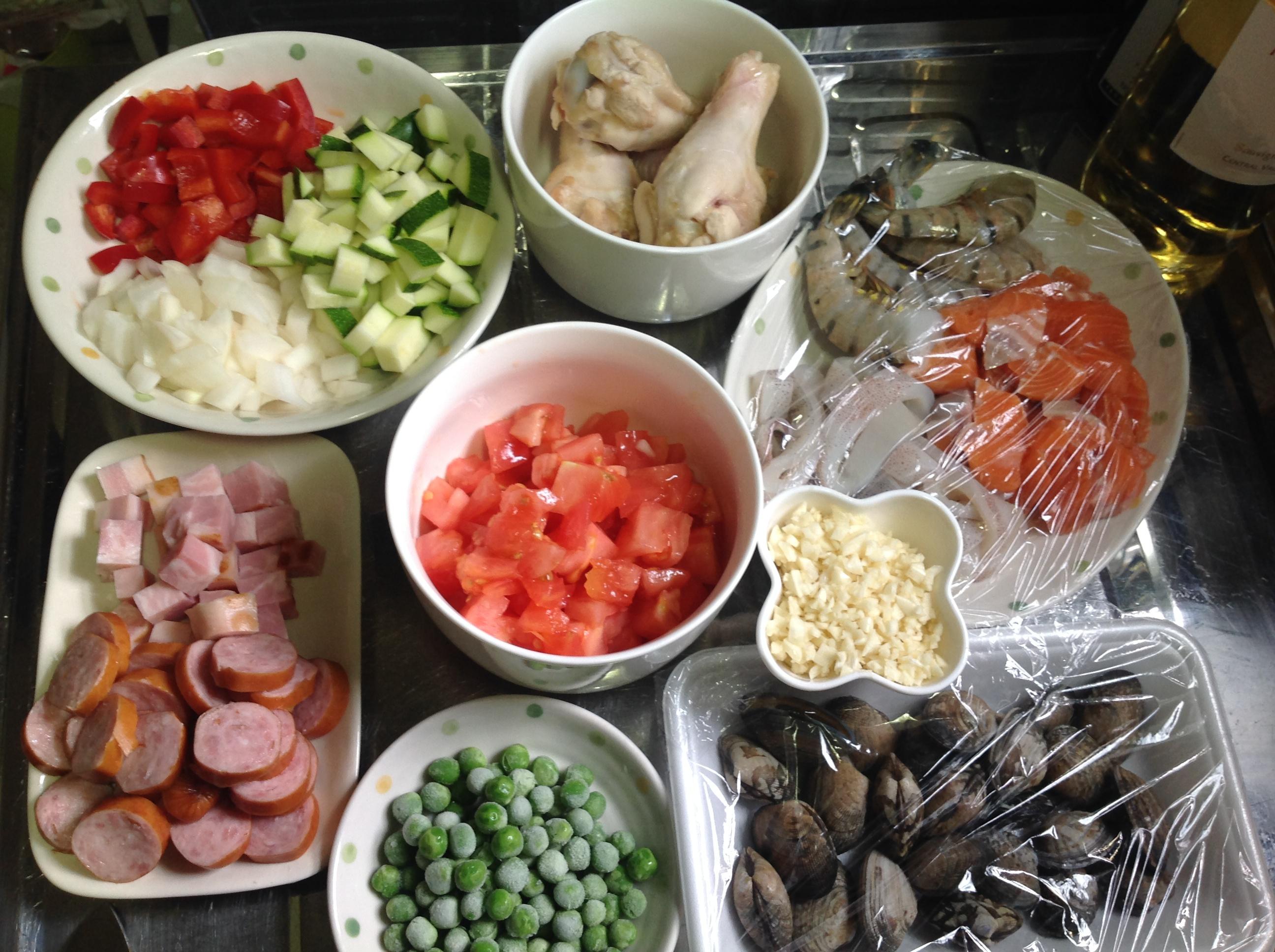 西班牙海鮮飯（Paella）的做法 步骤2