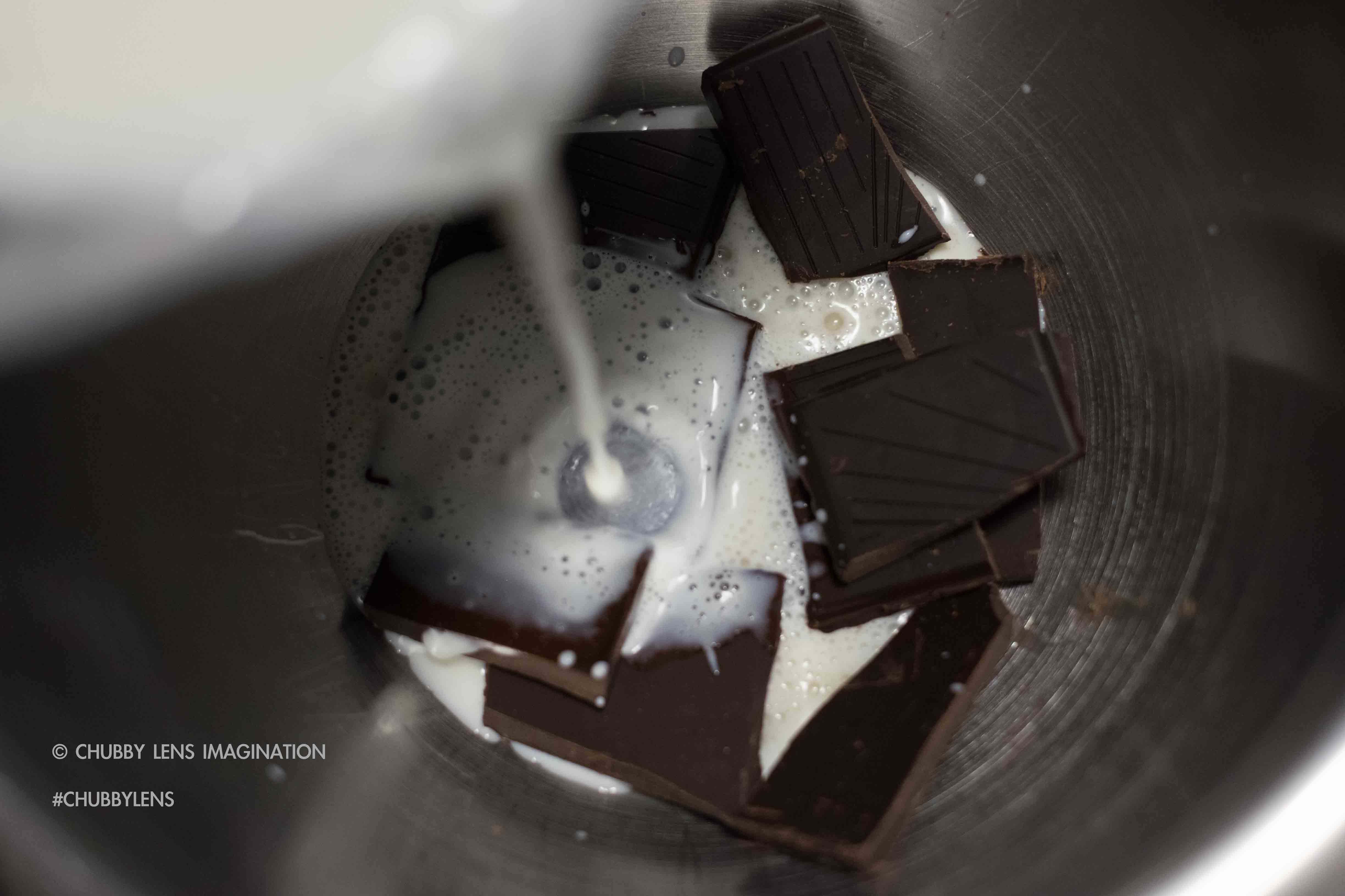 五糧液黑巧克力冰淇淋（無冰淇淋機版）的做法 步骤4