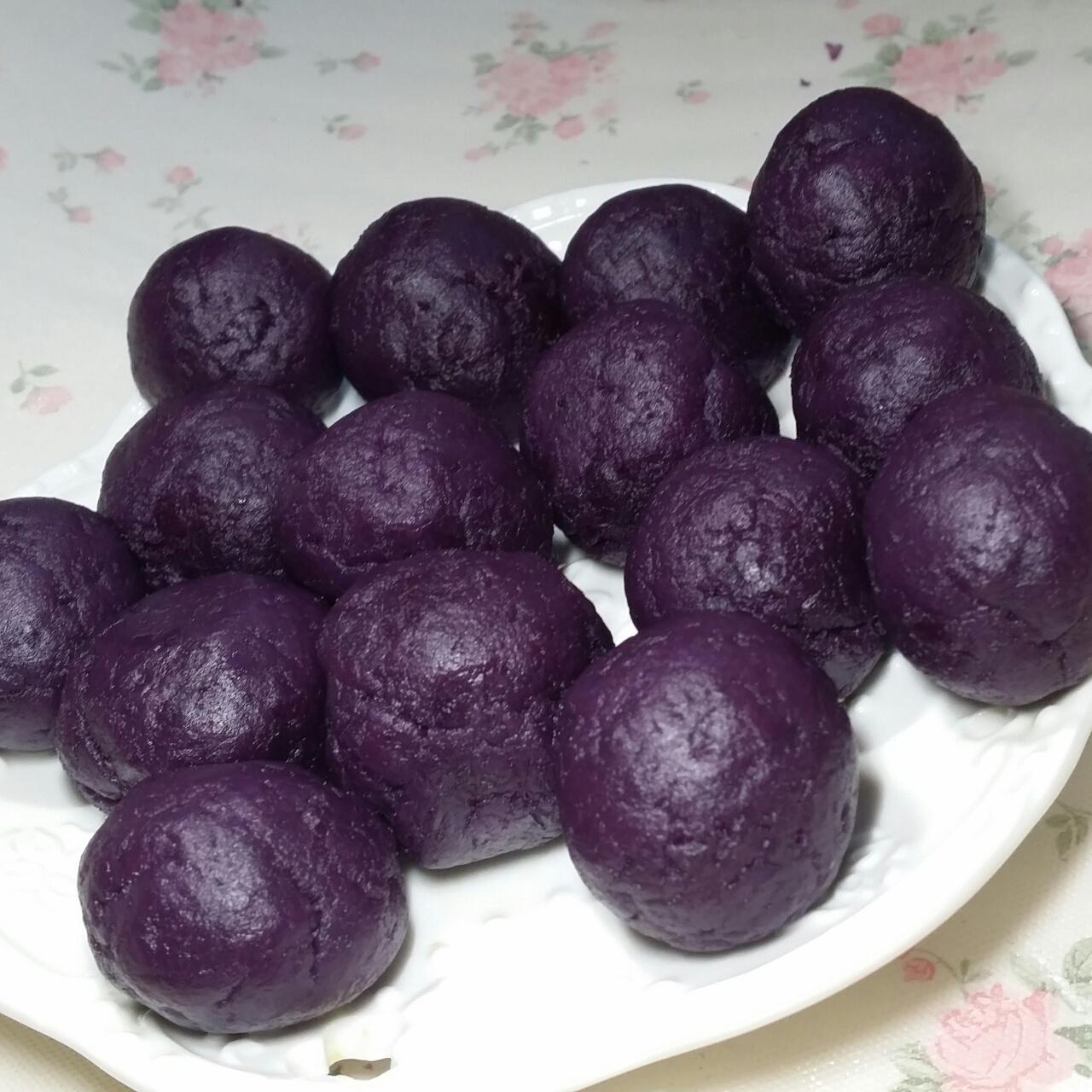 超越香港大班紫薯冰皮月餅的做法 步骤3