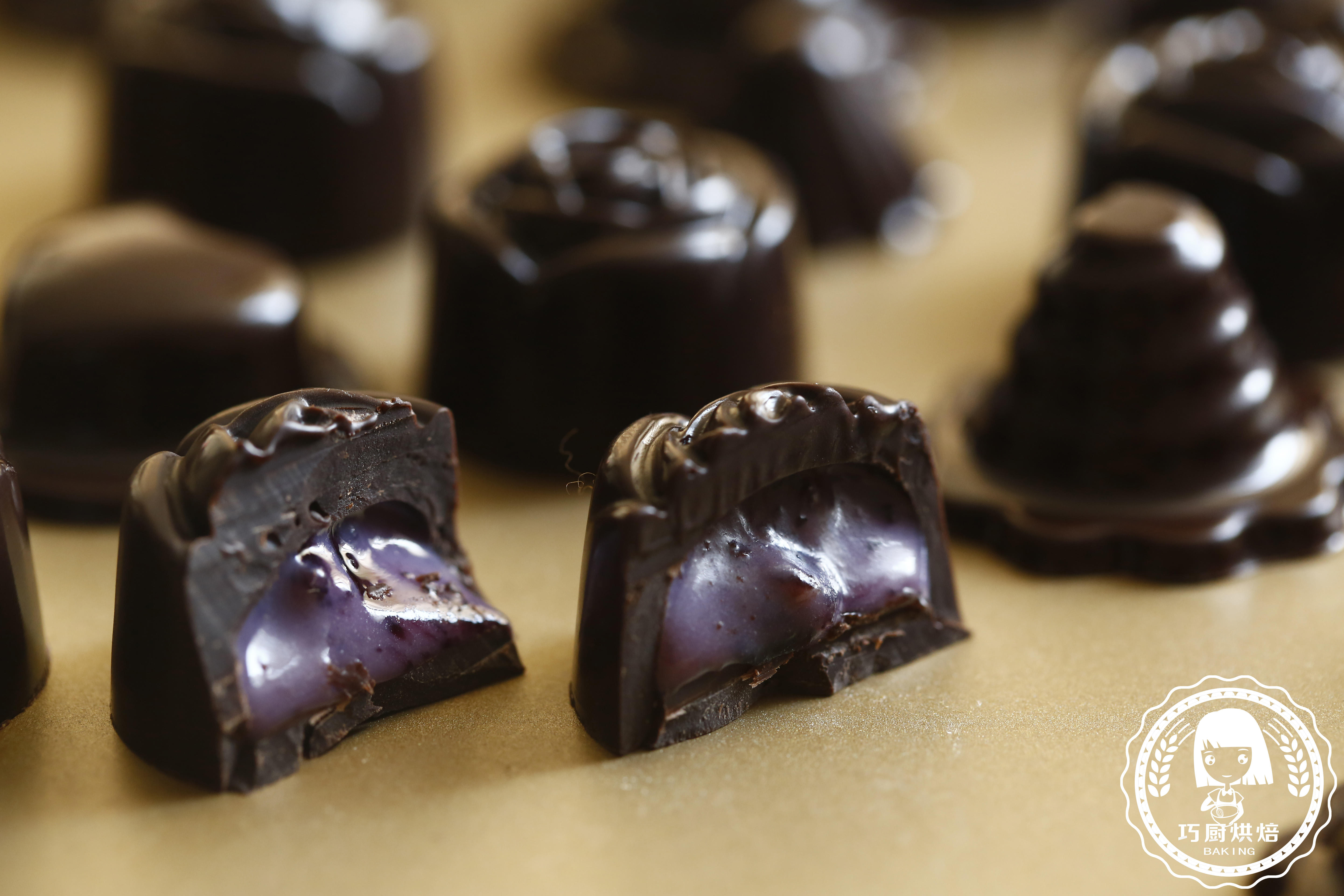 藍莓夾心巧克力的做法 步骤17