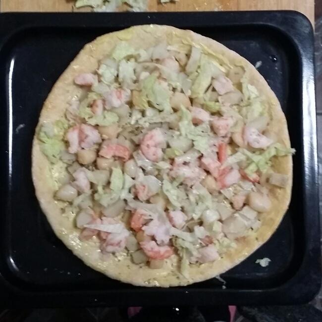 海鮮披薩的做法 步骤4