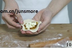 芒果乳酪白麪包的做法 步骤10