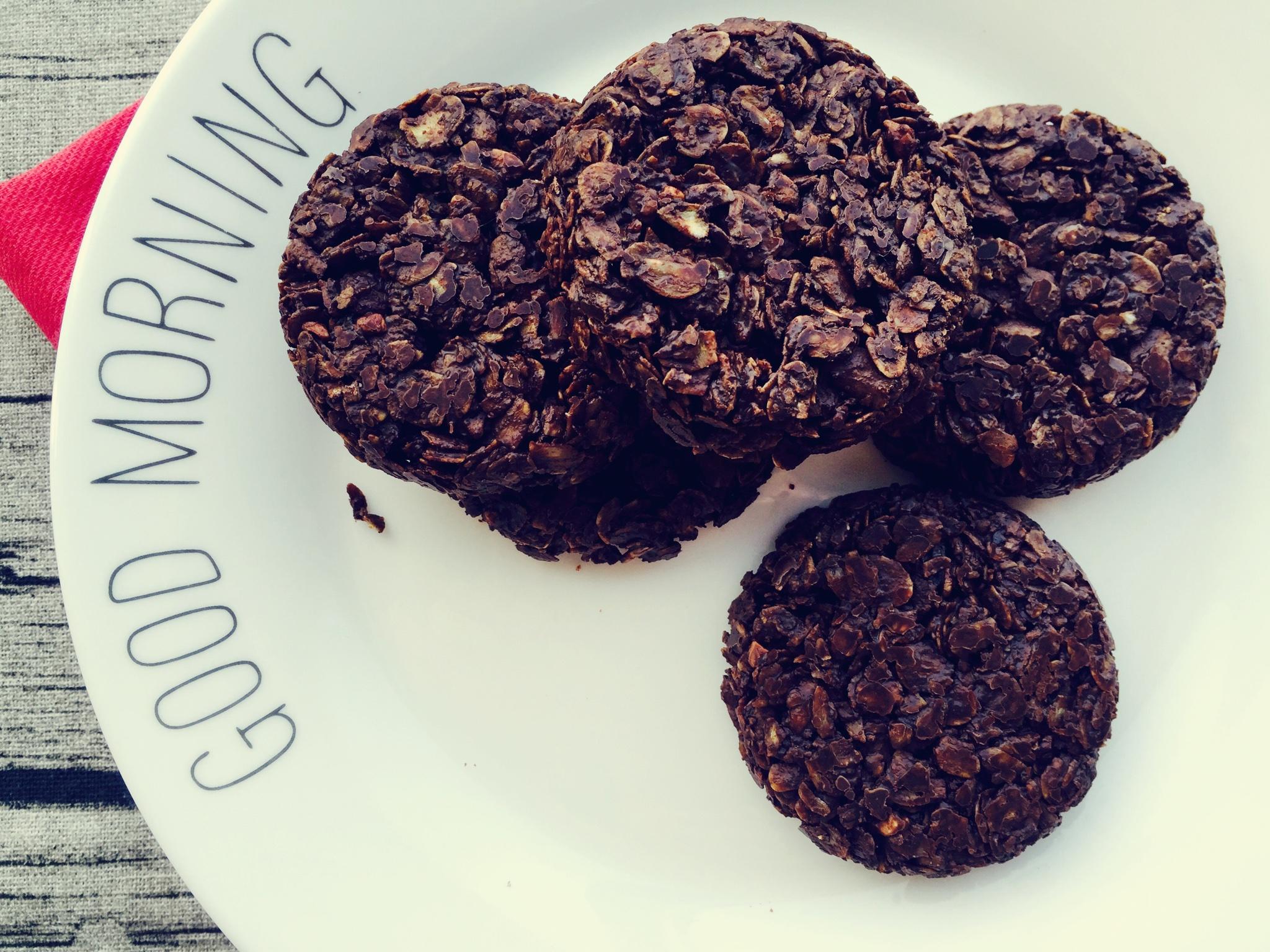 人氣零食——燕麥巧克力「餅乾」的做法 步骤6