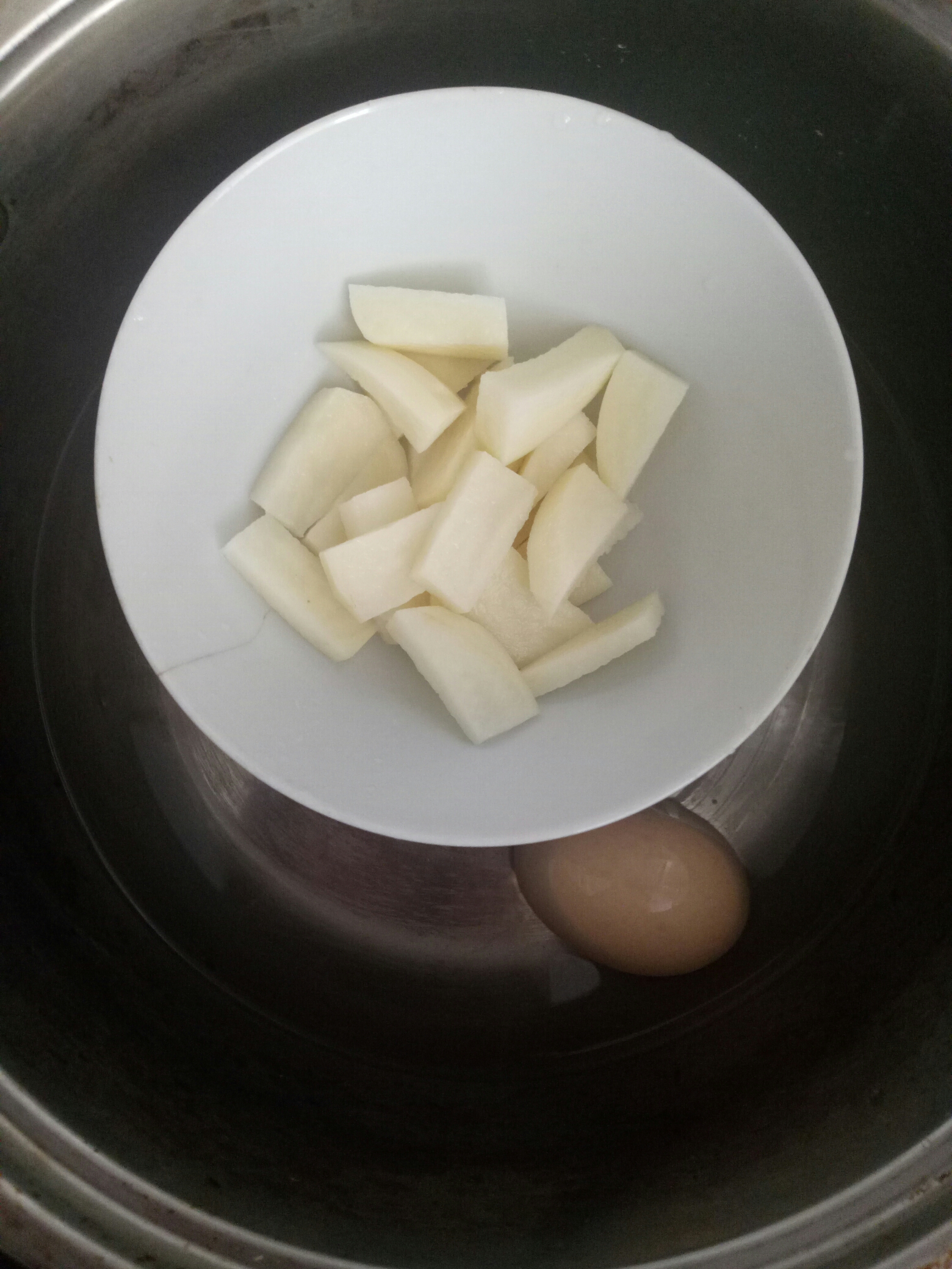 奶香蛋黃米糊的做法 步骤2