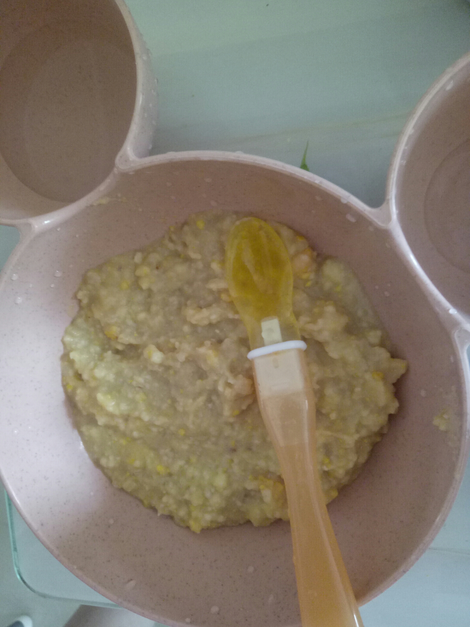 奶香蛋黃米糊的做法 步骤4