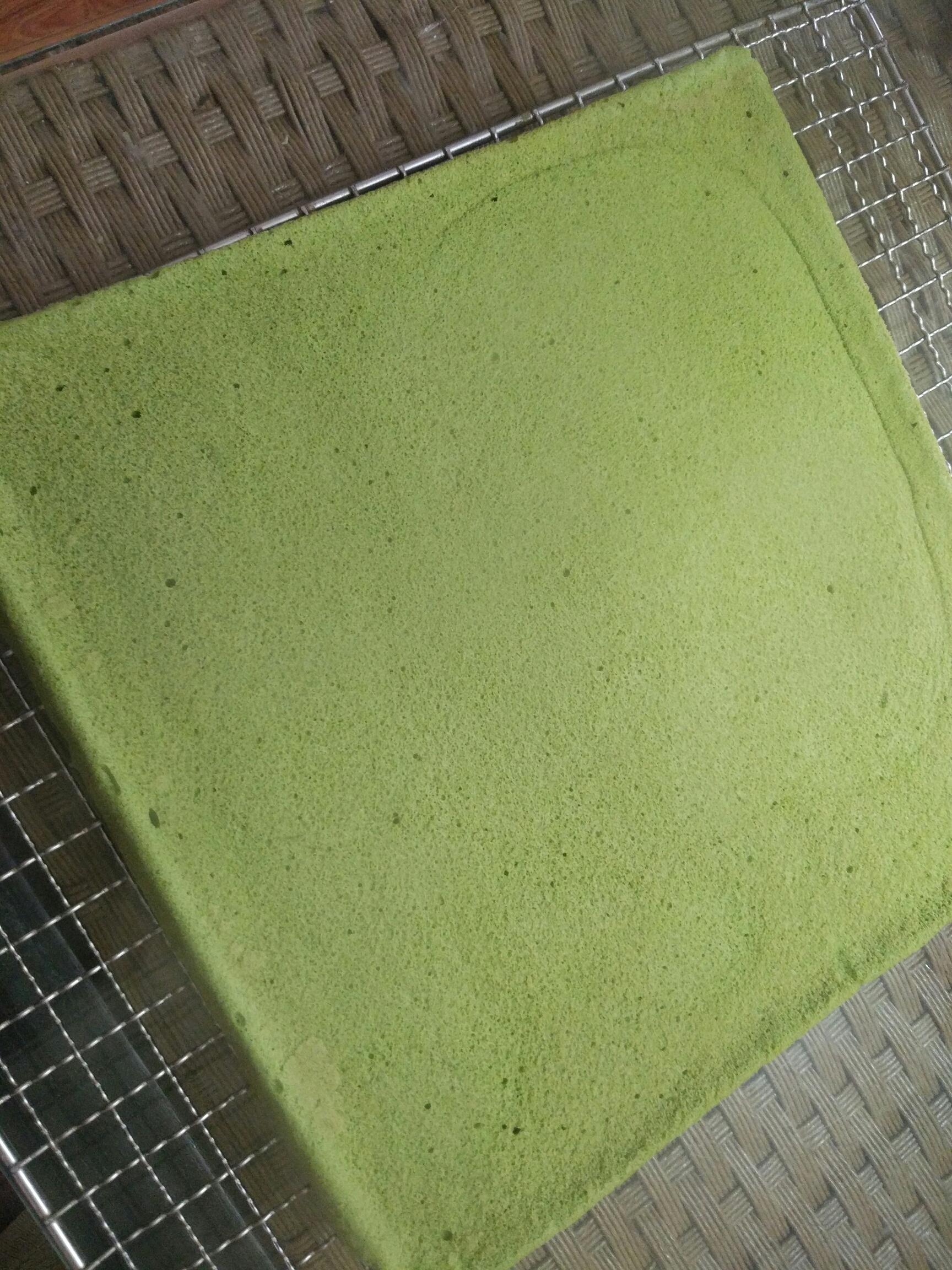 抹茶蜜豆蛋糕卷的做法 步骤10