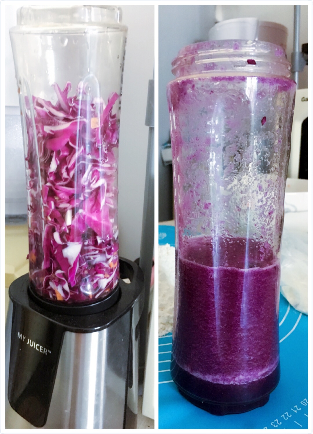 紫甘藍素菜餃子的做法 步骤3
