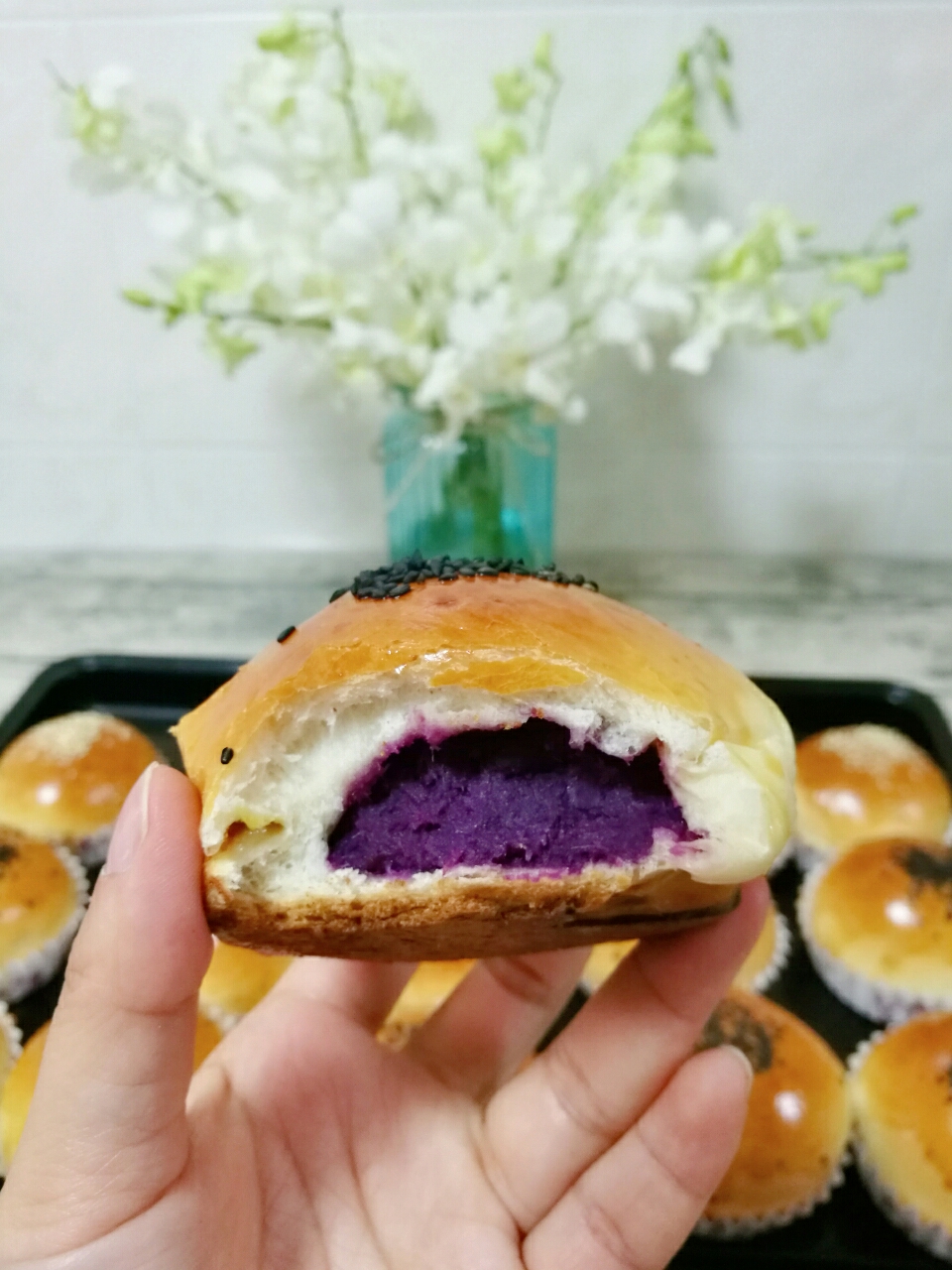 紫薯麪包的做法 步骤16
