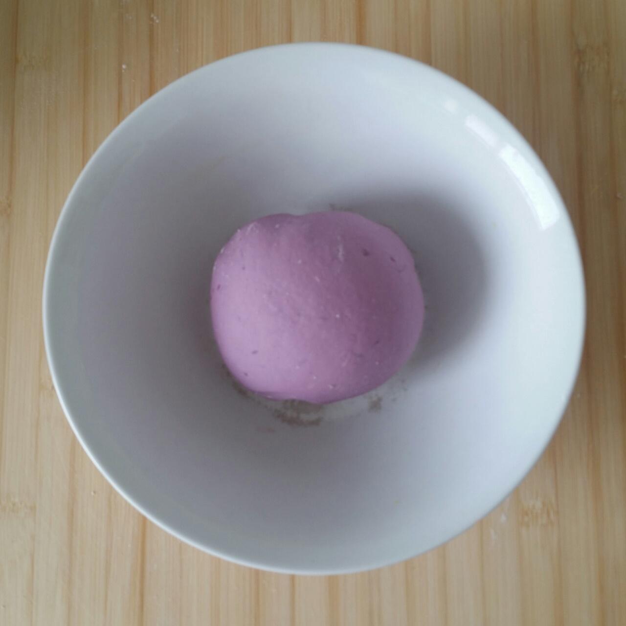 南瓜紫薯花樣饅頭的做法 步骤10
