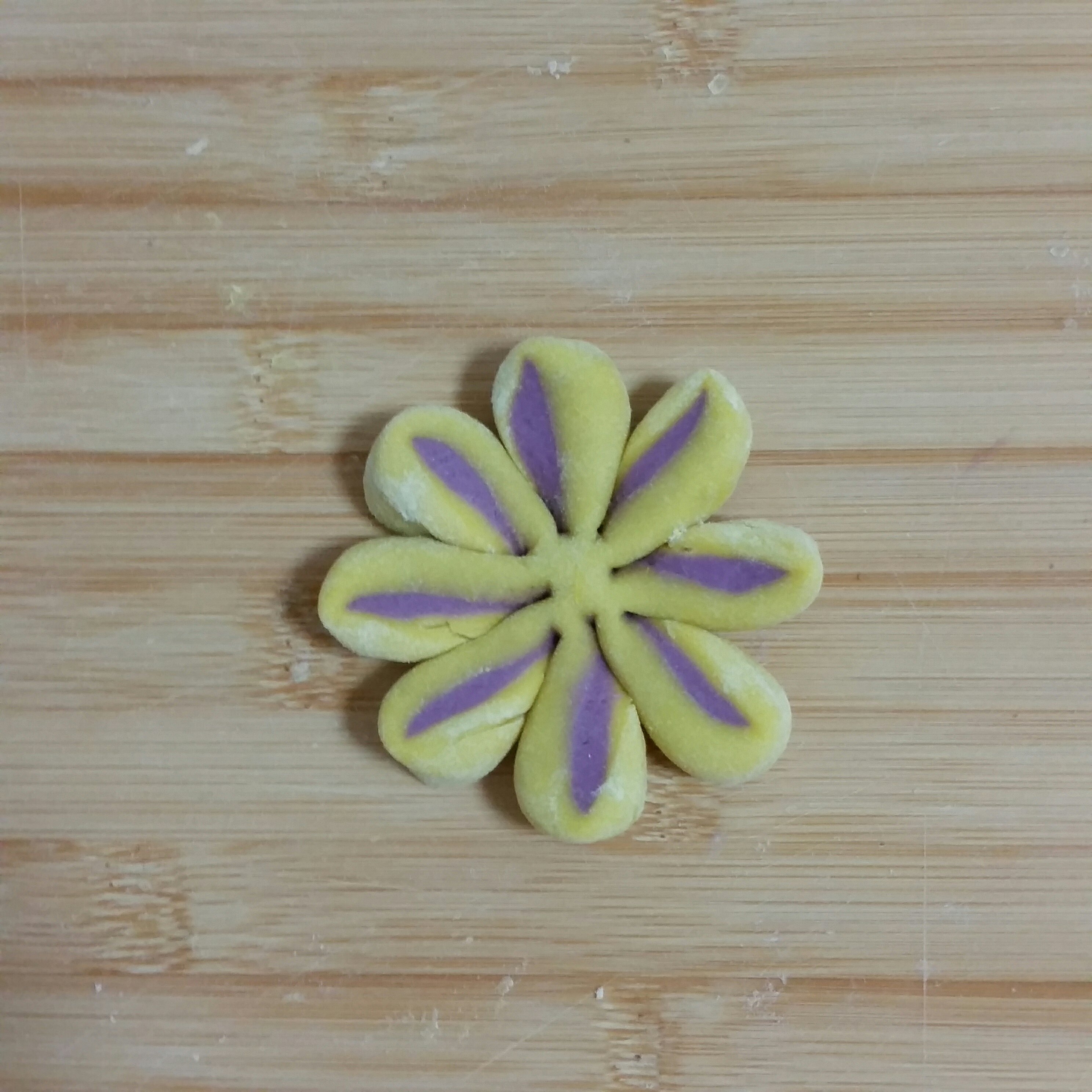南瓜紫薯花樣饅頭的做法 步骤20