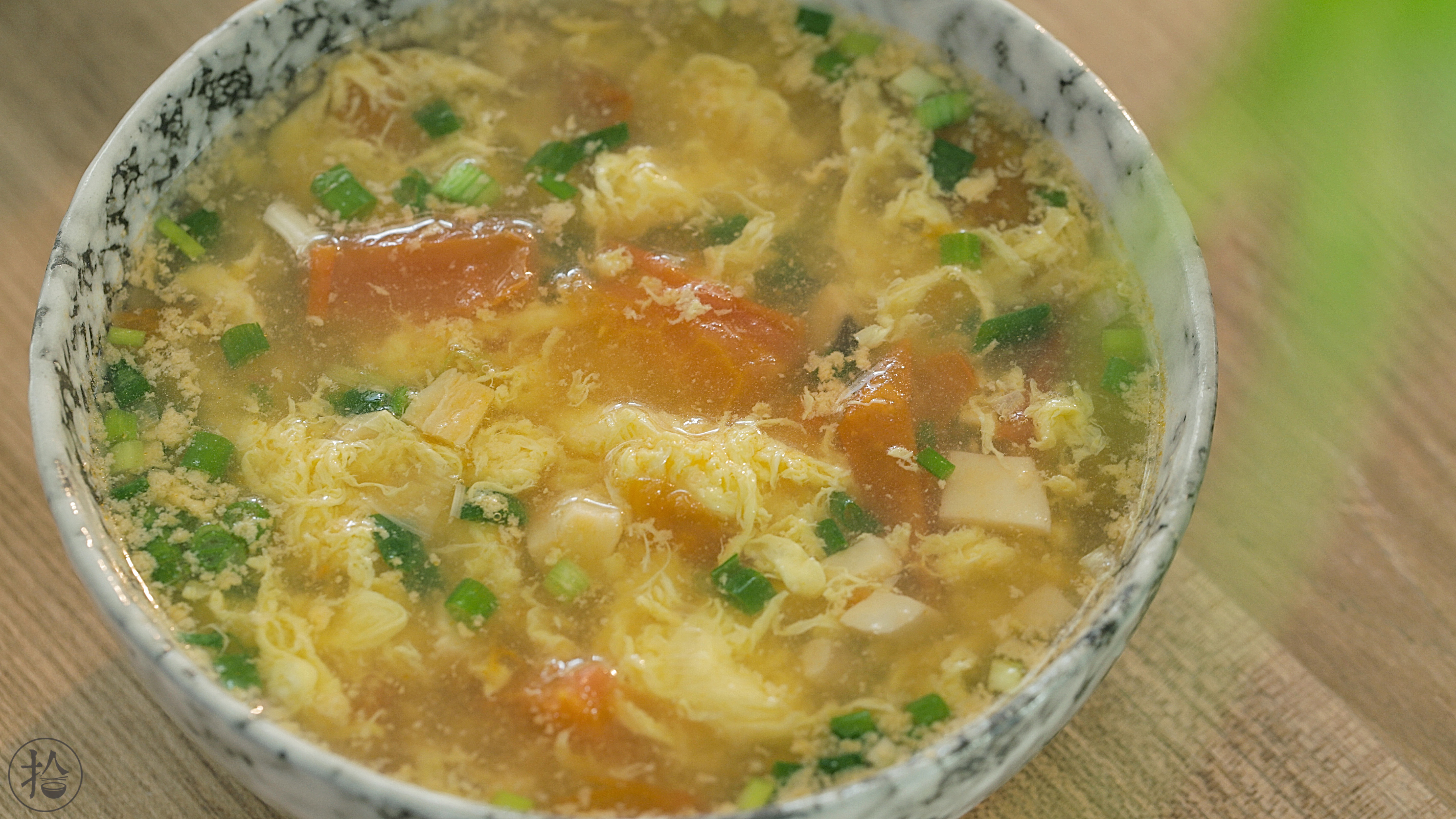 紫菜飯糰&雞腿菇蛋花湯的做法 步骤10