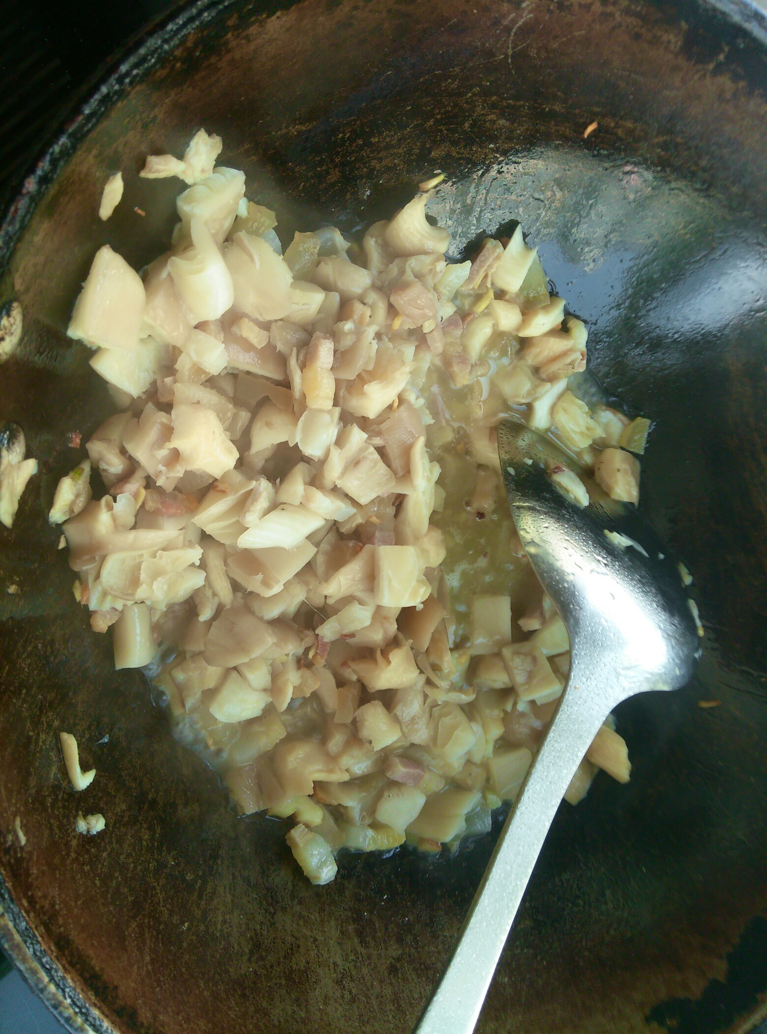 鹹肉菜泡飯的做法 步骤2