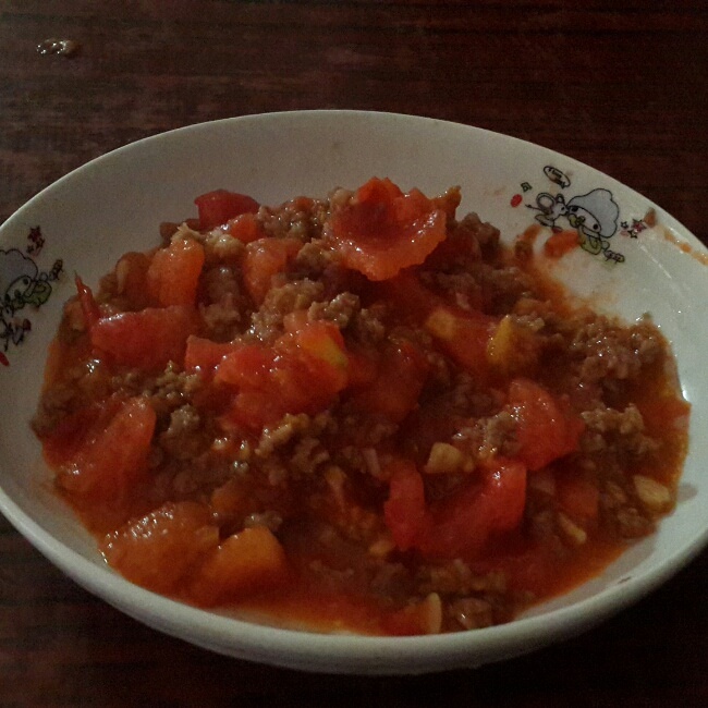 西紅柿炒肉沫 超下飯的做法 步骤1