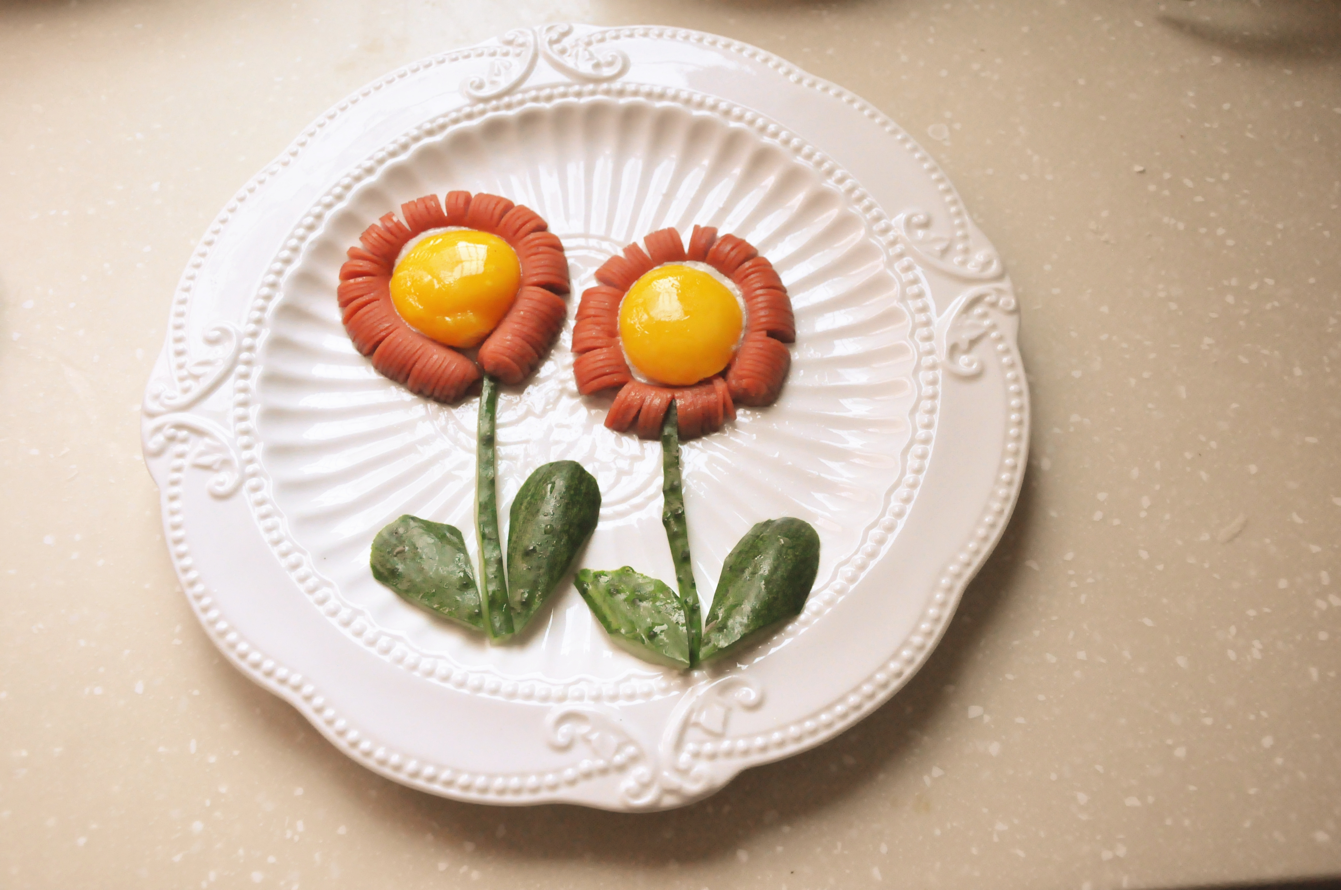 創意早餐 向日葵的做法 步骤10