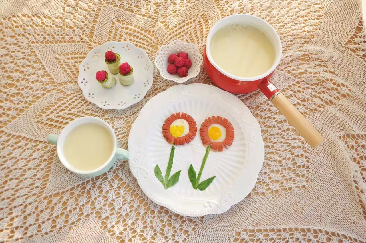 創意早餐 向日葵的做法 步骤11