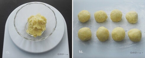 綠豆沙蛋黃冰皮月餅的做法 步骤14
