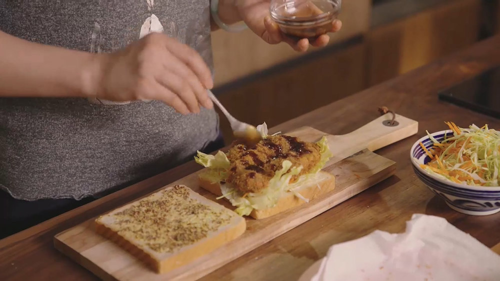 【曼達小館】野餐——豬排三明治的做法 步骤12