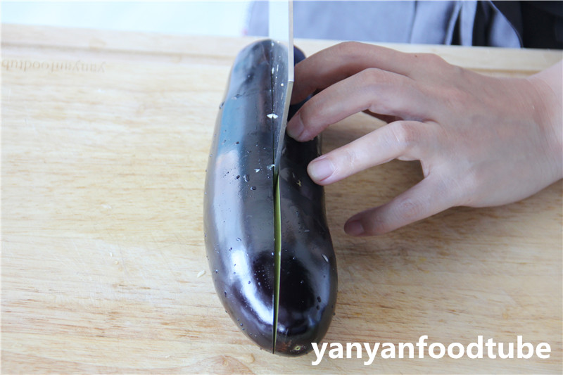 上海茄子 Eggplant with Pork Mince的做法 步骤2