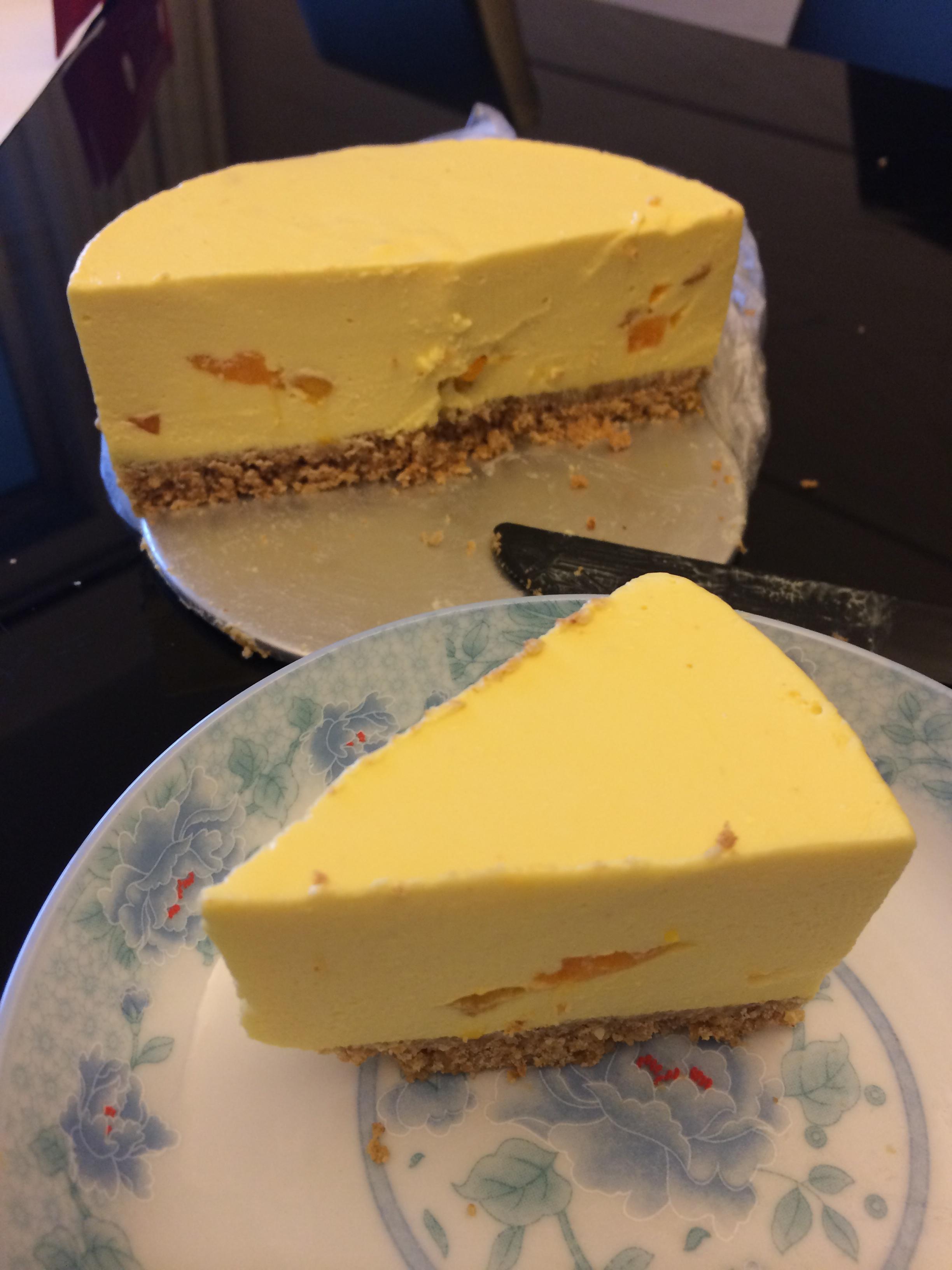 不用烤箱的芒果芝士蛋糕(詳細版)的做法 步骤16