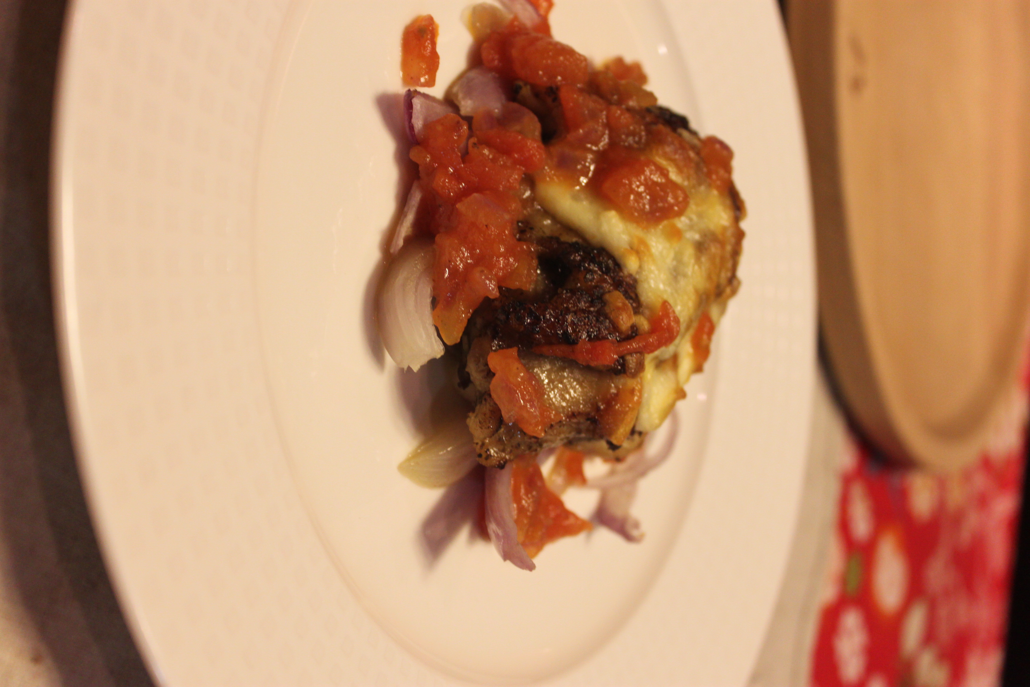 烤箱菜--義大利香料芝士烤雞腿配自制番茄汁的做法 步骤4