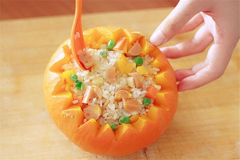 #快手烤箱菜實驗筆記#香甜南瓜飯的做法 步骤8