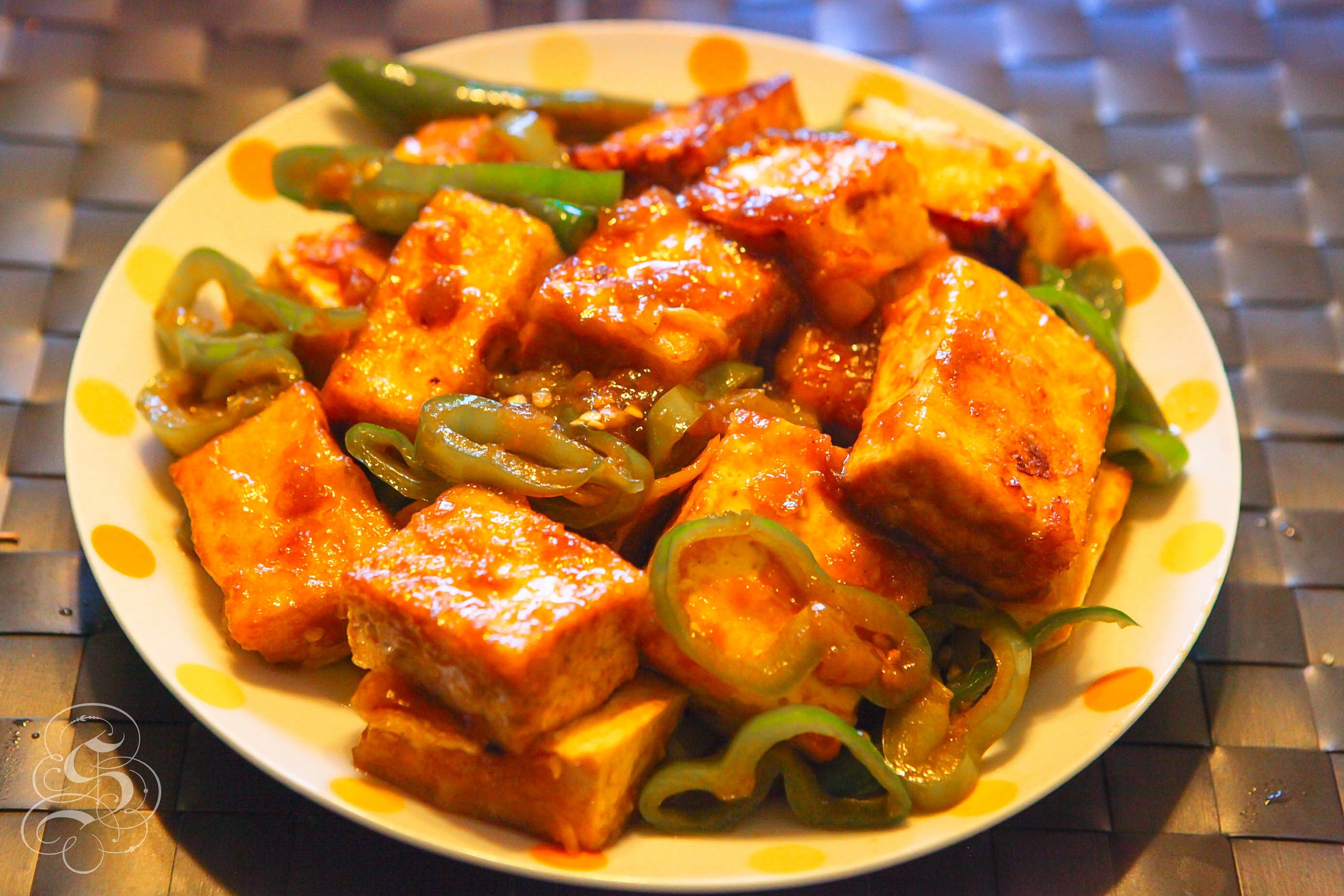 【就是這個辣味兒！】可能是最下飯的素菜——湘味青椒豆腐的做法 步骤8