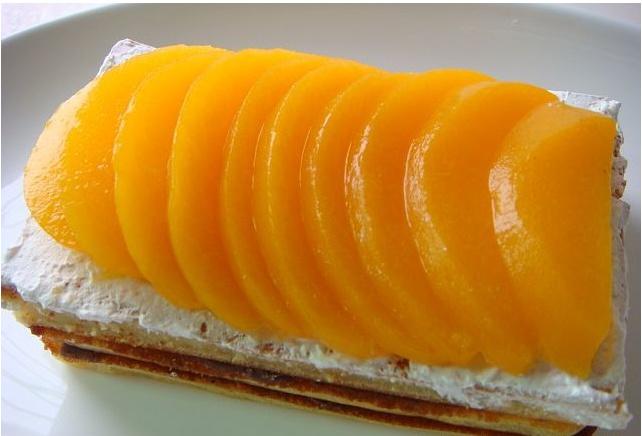 凍芝士黃桃蛋糕的做法 步骤4