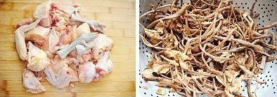 茶樹菇幹鍋雞的做法 步骤1