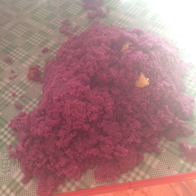 紫薯玫瑰花捲饅頭的做法 步骤1