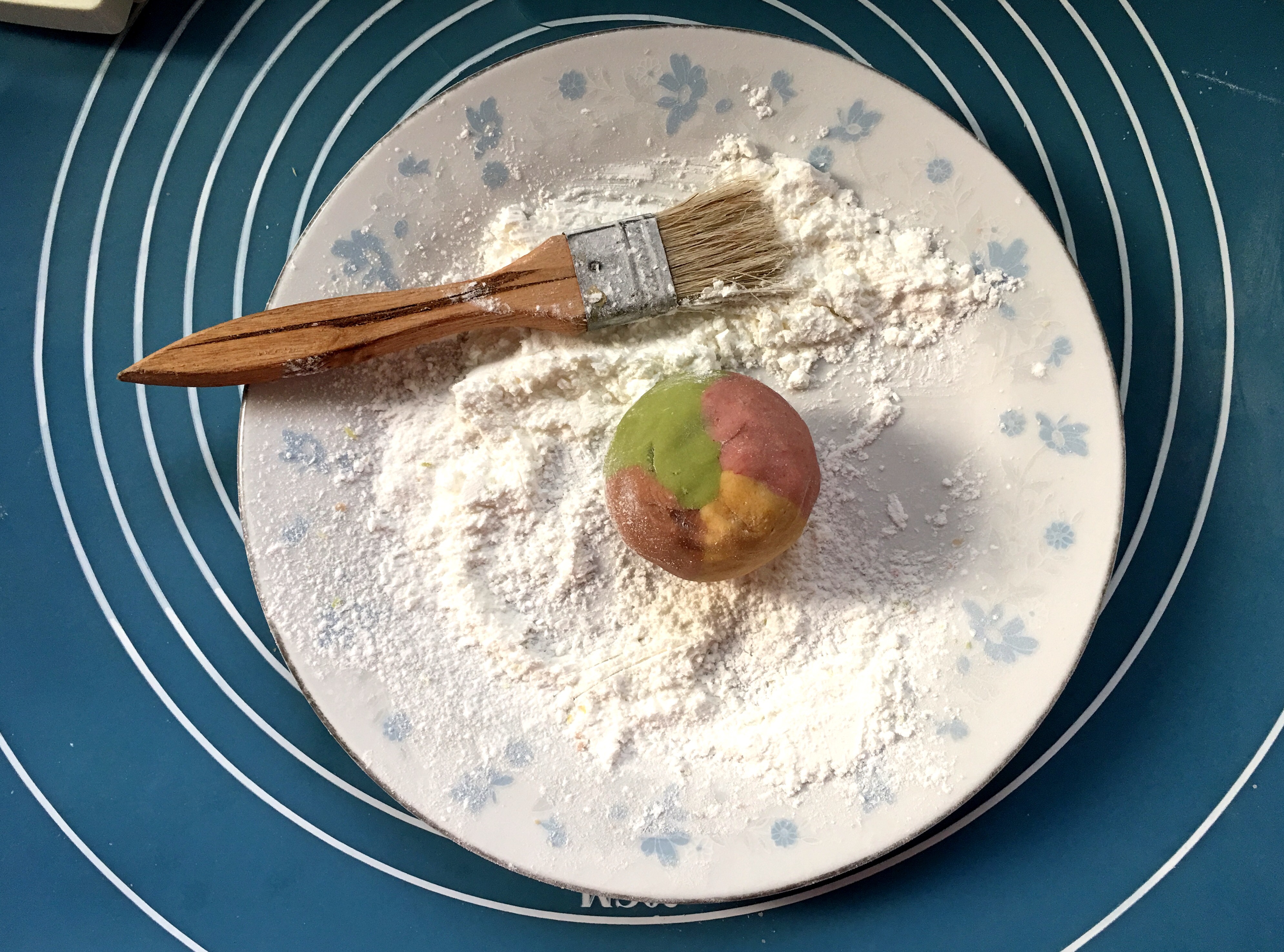 桃山皮開心果月餅的做法 步骤5