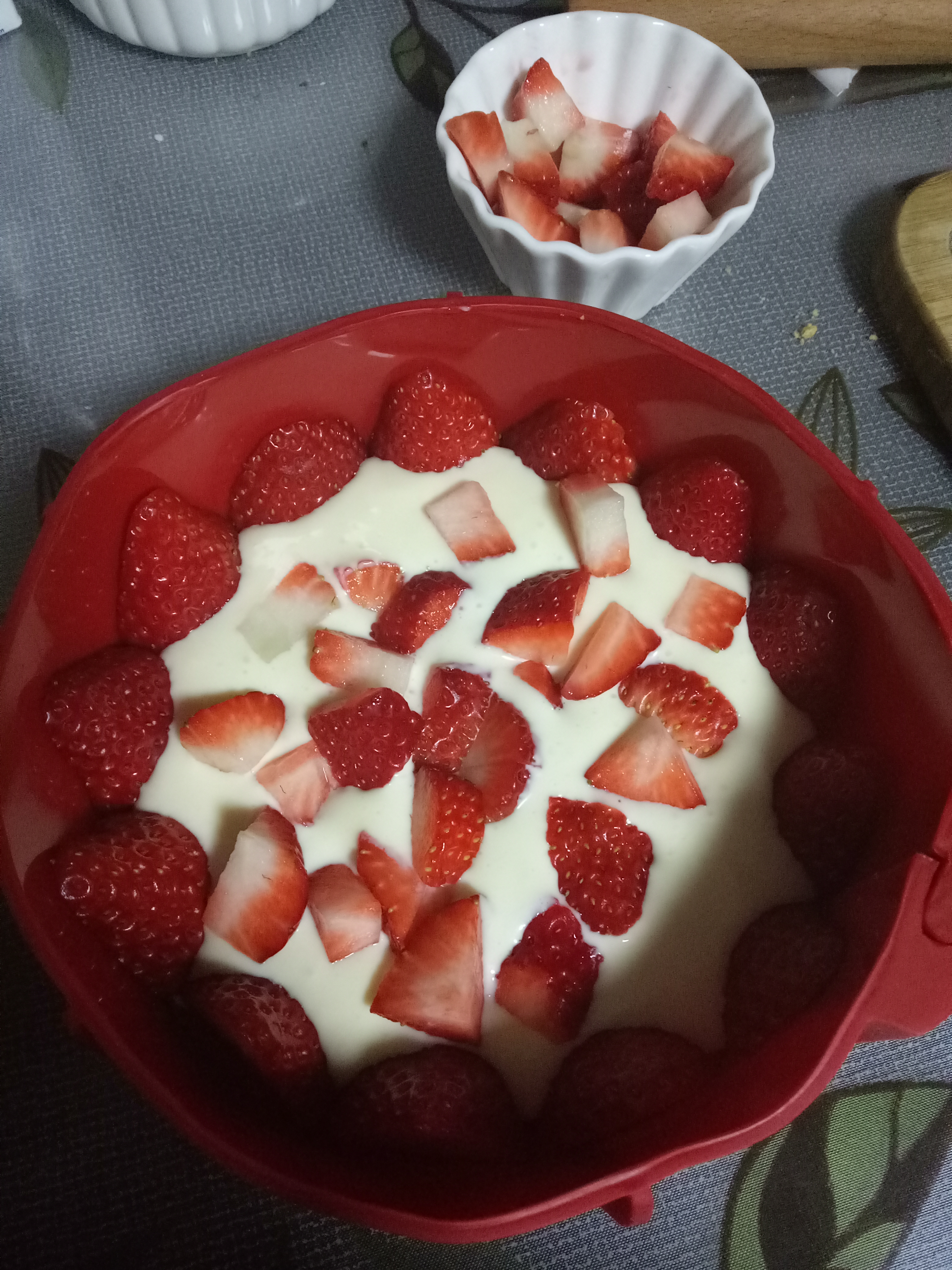 超簡單的草莓芝士蛋糕的做法 步骤10