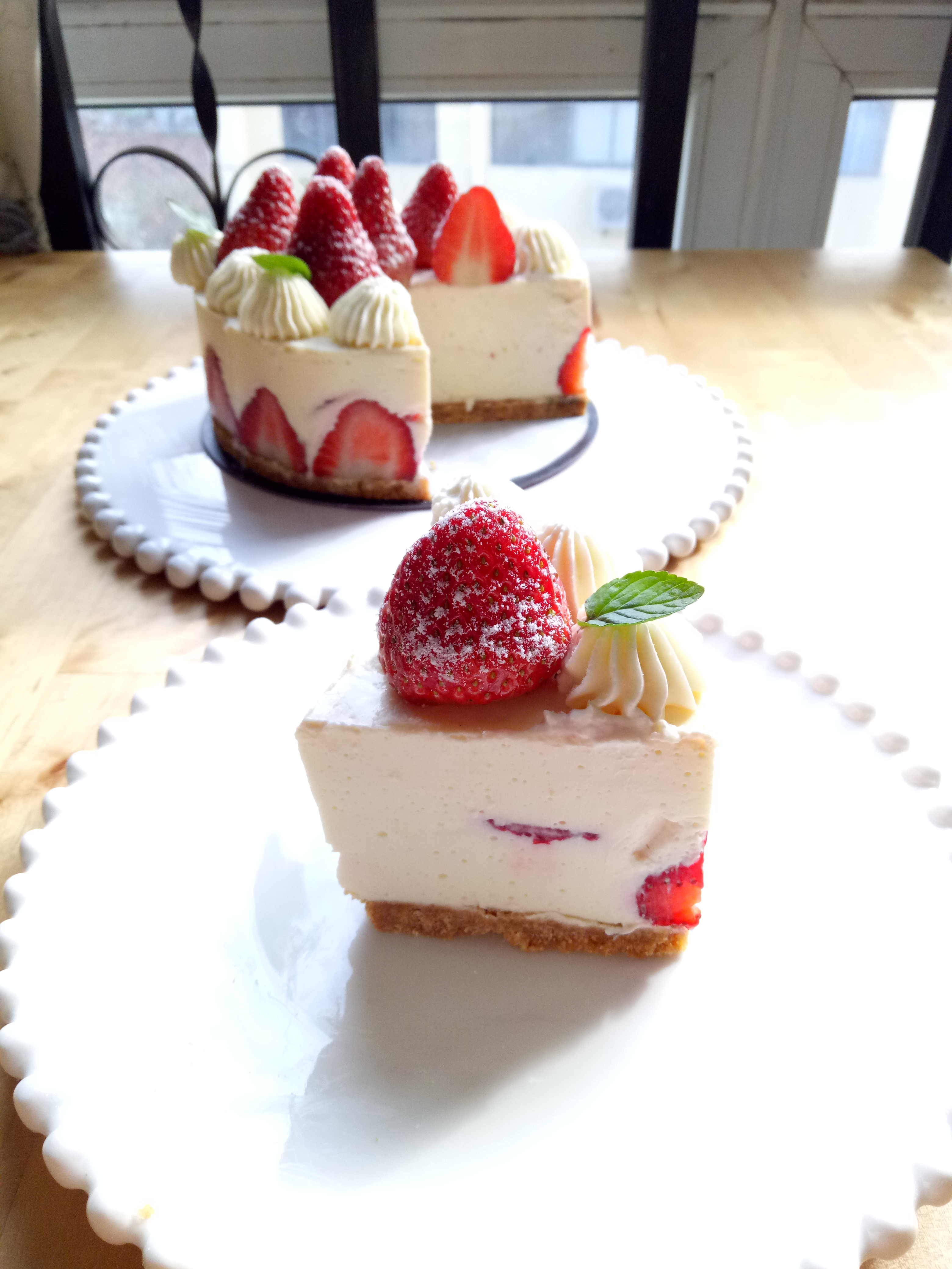超簡單的草莓芝士蛋糕的做法 步骤14