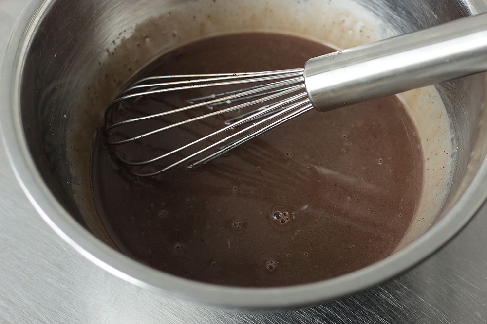 黑巧克力布丁-- panasonic松下NU-JK100W熱風蒸烤箱版的做法 步骤4