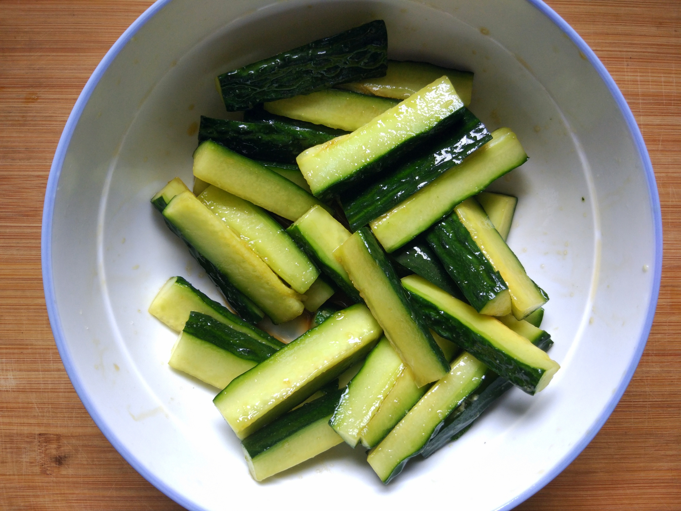 爽口冷盤——涼拌黃瓜條的做法 步骤4