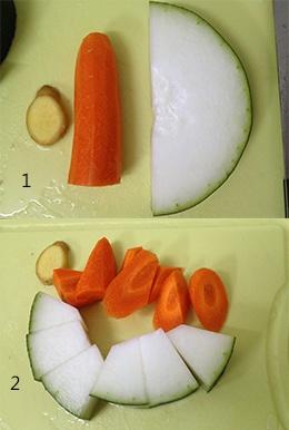清熱解暑冬瓜排骨湯的做法 步骤2