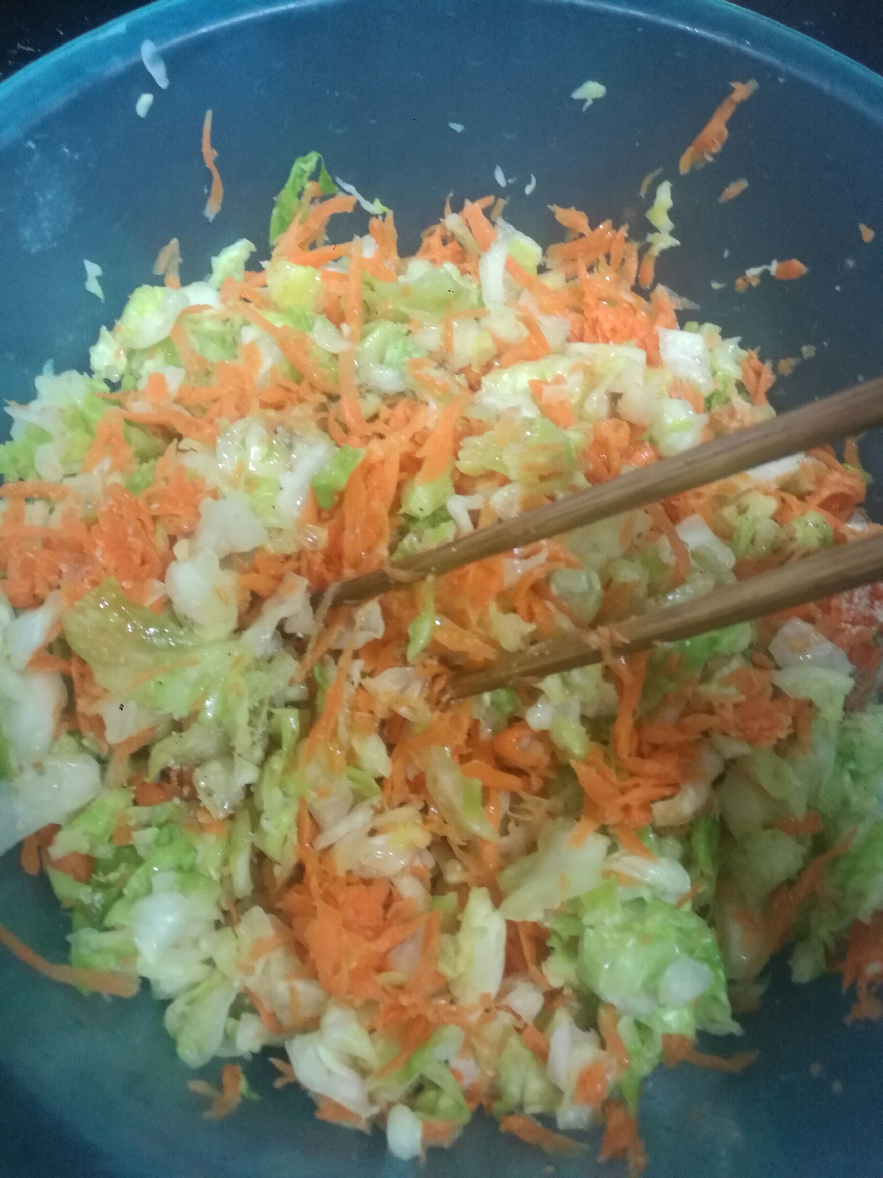 紅蘿蔔圓白菜素菜包子（一次性發酵，附視訊）的做法 步骤18
