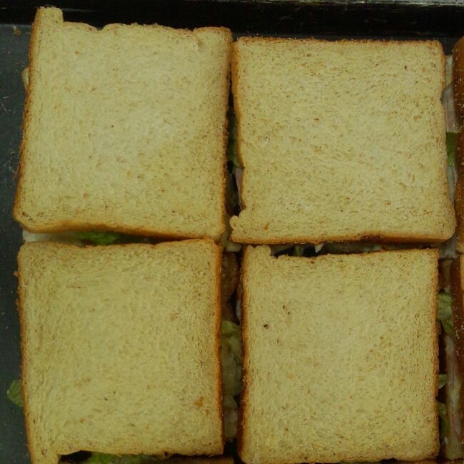 全麥火腿土豆泥三明治的做法 步骤8